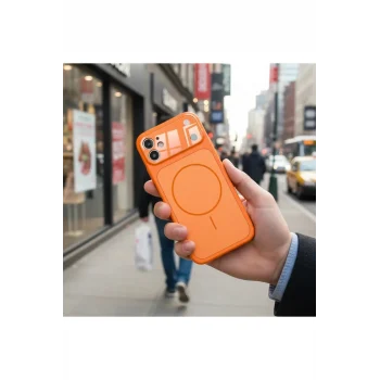 iPhone 11 Kılıf 17 Pro Max Görünümlü M-Safe Şarj Özellikli Kamera Korumalı Kapak