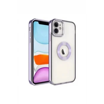 Apple Iphone 11 Uyumlu Kılıf Magsafe Köşeleri Renkli Şeffaf Kamera Korumalı Silikon Kapak