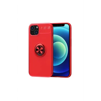 iPhone 13 -14 Uyumlu Yüzüklü mıknatıslı Kılıf Silikon Kapak