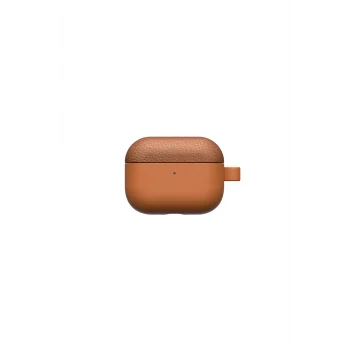 AirPods Pro 3 Uyumlu Glamour Classique Serisi Deri Tasarımlı Kapak Kahverengi