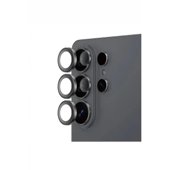 Galaxy S26 Ultra Uyumlu Titan AR Safir Kamera Lens Koruyucu Uygulama Aparatlı Siyah