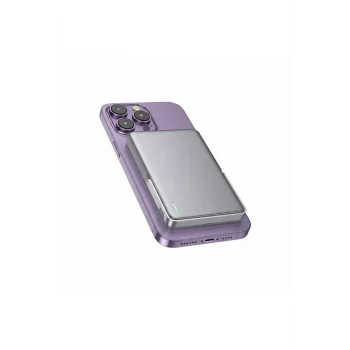 Magsafe Standlı Powerbank 10.000 mAh 20W Type-C ve 10W Kablosuz Şarj PD Magsafe (LİSANSLI)