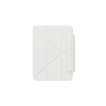 iPad Pro 11 2024 Uyumlu Minimal Mag Katlanabilir Standlı Kalem Bölmeli Kılıf Starlight