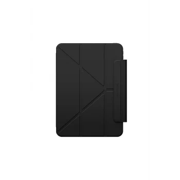 iPad Pro 11 2024 Uyumlu Minimal Mag Katlanabilir Standlı Kalem Bölmeli Kılıf Siyah