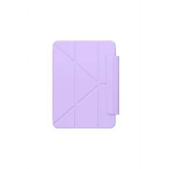 iPad Pro 11 2025 M5 Uyumlu Minimal Mag Katlanabilir Standlı Kalem Bölmeli Kılıf Mor