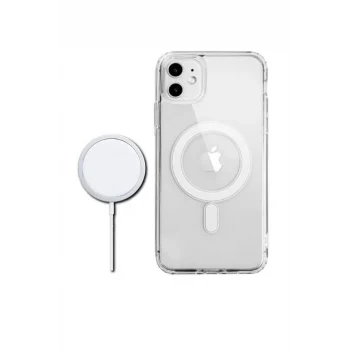 Trendy Iphone 11 Kılıf Magsafe Destekli Şeffaf Magsafe