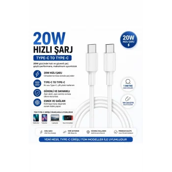 Iphone 15 16 17- 15 16 17 Pro-15 16 17 ProMax-Air 16e/Uyumlu Hızlı Şarj Kablo