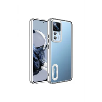Xiaomi Mi 12T Pro Uyumlu Kılıf Kamera Korumalı Logo Gösteren Kapak