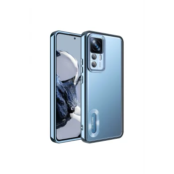 Xiaomi Mi 12T Pro Uyumlu Kılıf Kamera Korumalı Logo Gösteren Kapak