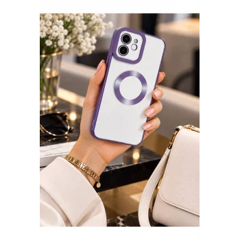 iPhone 11 Uyumlu Kılıf Kamera Korumalı Logo Gösteren Kapak