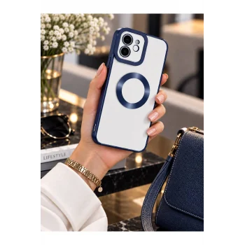 iPhone 11 Uyumlu Kılıf Kamera Korumalı Logo Gösteren Kapak