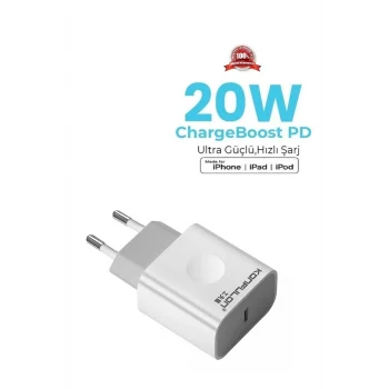 Apple Iphone 11/12/13/14 Serileri Uyumlu (20W) Iphone Şarj Adaptörü Usb C Yeni Nesil Hızlı Şarj