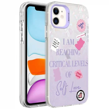 iPhone 11 Kılıf Mermer Desenli Marbello Kapak