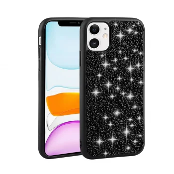 iPhone 11 Kılıf Parlak Taşlı Tasarım Linea Kapak