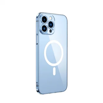 iPhone 11 Pro Max Kamera Korumalı M-Safe Şarj Özellikli Şeffaf London Sert PC Kapak