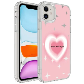 iPhone 12 Kılıf Airbagli Parlak Tasarımlı Mimbo Kapak