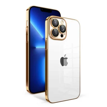 iPhone 12 Pro Kılıf Kamera Korumalı Renkli Çerçeveli  Garaj Kapak
