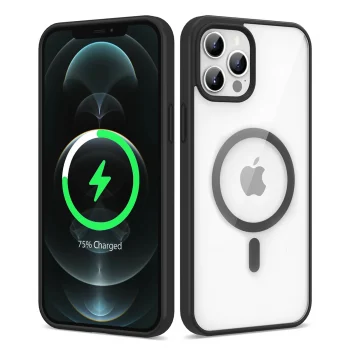 iPhone 12 Pro Kılıf M-safe Wireless Şarj Özellikli Silikon  Ege Kapak