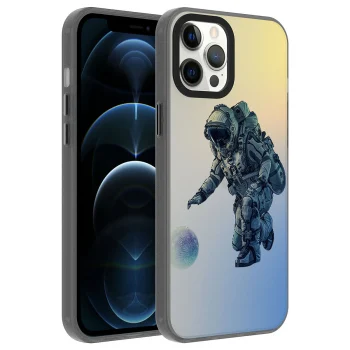iPhone 12 Pro Max Kılıf Desenli Dragon Sert Kapak