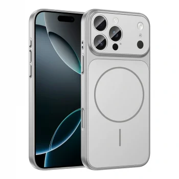 Apple iPhone 12 Pro Max Kılıf Zore M-Safe Şarj Özellikli Kamera Korumalı Formen Kapak