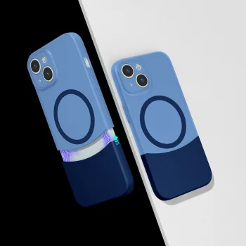 iPhone 13 Kılıf M-Safe Şarj Özellikli Mıknatıslı Duble Kapak