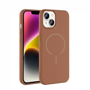 Apple iPhone 13 Kılıf M-safe Şarj Özellikli Zore Meta Kapak