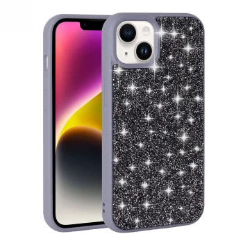 iPhone 13 Kılıf Parlak Taşlı Tasarım Pırlanta Kapak