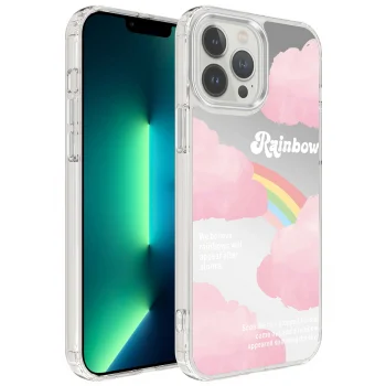 iPhone 13 Pro Kılıf Airbagli Parlak Tasarımlı Mimbo Kapak
