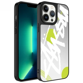 iPhone 13 Pro Kılıf Aynalı Desenli Kamera Korumalı Parlak Mirror Kapak