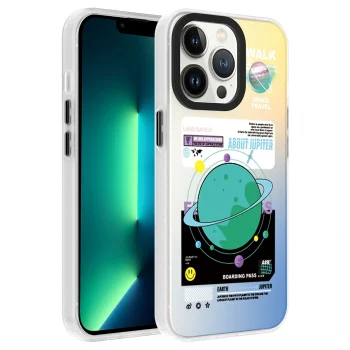 iPhone 13 Pro Kılıf Desenli Dragon Sert Kapak