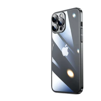 iPhone 13 Pro Kılıf Sert PC Renkli Çerçeveli Riksos Kapak