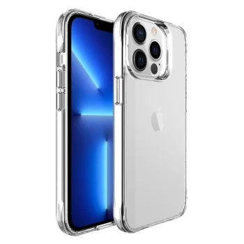 iPhone 13 Pro Kılıf Şeffaf Ultra İnce Airbag Tasarımlı Okka Kapak