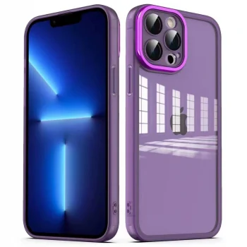 iPhone 13 Pro Max Kılıf Kamera Korumalı Transparan Post Kapak