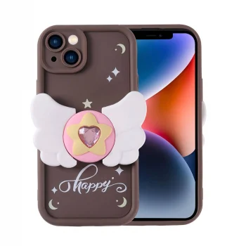 iPhone 14 Kılıf Kamera Korumalı Figür Tasarımlı Kapya Kapak
