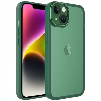 iPhone 14 Kılıf Kamera Korumalı Transparan Post Kapak