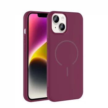 Apple iPhone 14 Kılıf M-safe Şarj Özellikli Zore Meta Kapak