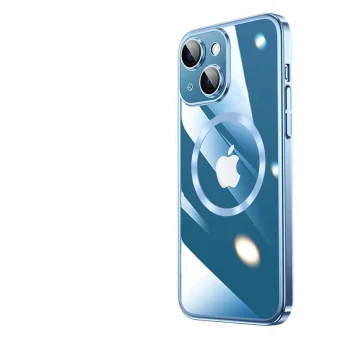 iPhone 14 Kılıf Wireless Şarj Özellikli Sert PC  Riksos M-safe Kapak