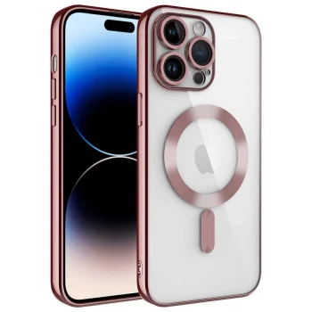 iPhone 14 Pro Kılıf Kamera Korumalı M-safe Wireless Şarj Özellikli Kapak
