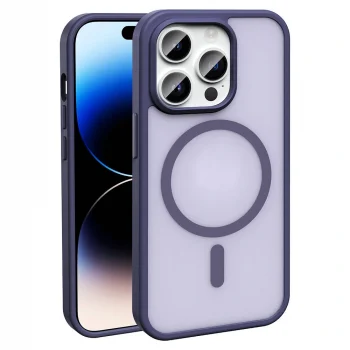 iPhone 14 Pro Kılıf M-safe Şarj Özellikli Mat Arka Yüzey Sio Kapak