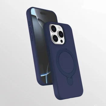 iPhone 14 Pro Kılıf M-safe Şarj Özellikli Standlı Samara Kapak