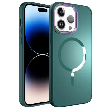 iPhone 14 Pro Kılıf M-safe Wireless Şarj Özellikli Stil Kapak