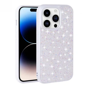 iPhone 14 Pro Kılıf Parlak Taşlı Tasarım Pırlanta Kapak