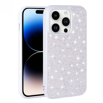 iPhone 14 Pro Kılıf Parlak Taşlı Tasarım Pırlanta Kapak