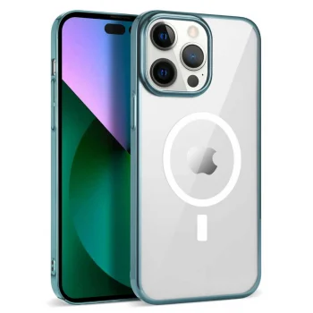 iPhone 14 Pro Kılıf  Wireless Şarj Özellikli Pixel M-safe Kapak