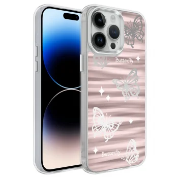 iPhone 14 Pro Max Kılıf Airbagli Parlak Tasarımlı Mimbo Kapak
