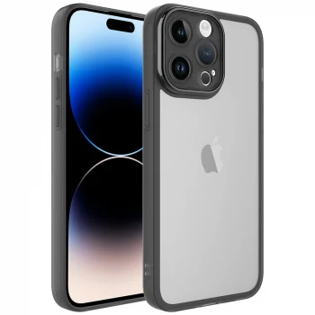 iPhone 14 Pro Max Kılıf Kamera Korumalı Transparan Post Kapak