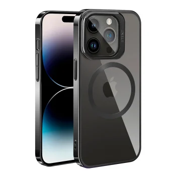 iPhone 14 Pro Max Kılıf M-safe Şarj Özellikli Standlı Klon Kapak