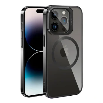 iPhone 14 Pro Max Kılıf M-safe Şarj Özellikli Standlı Klon Kapak