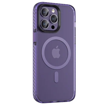 iPhone 14 Pro Max Kılıf Mat Arka Yüzey Wireless Şarj Özellikli Locik Kapak