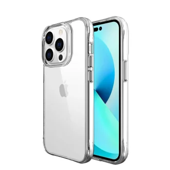 iPhone 14 Pro Max Kılıf Şeffaf Ultra İnce Airbag Tasarımlı Okka Kapak